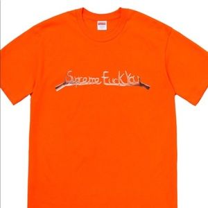 Supreme "Fuck You" t-shirt with additional items